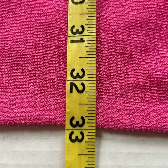 Talbots Bright Pink linen blend Knitwear cover up / top  M L - Picture 10 of 11